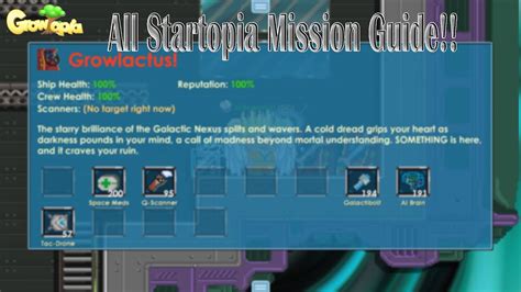 All Startopia Mission Guide!! .